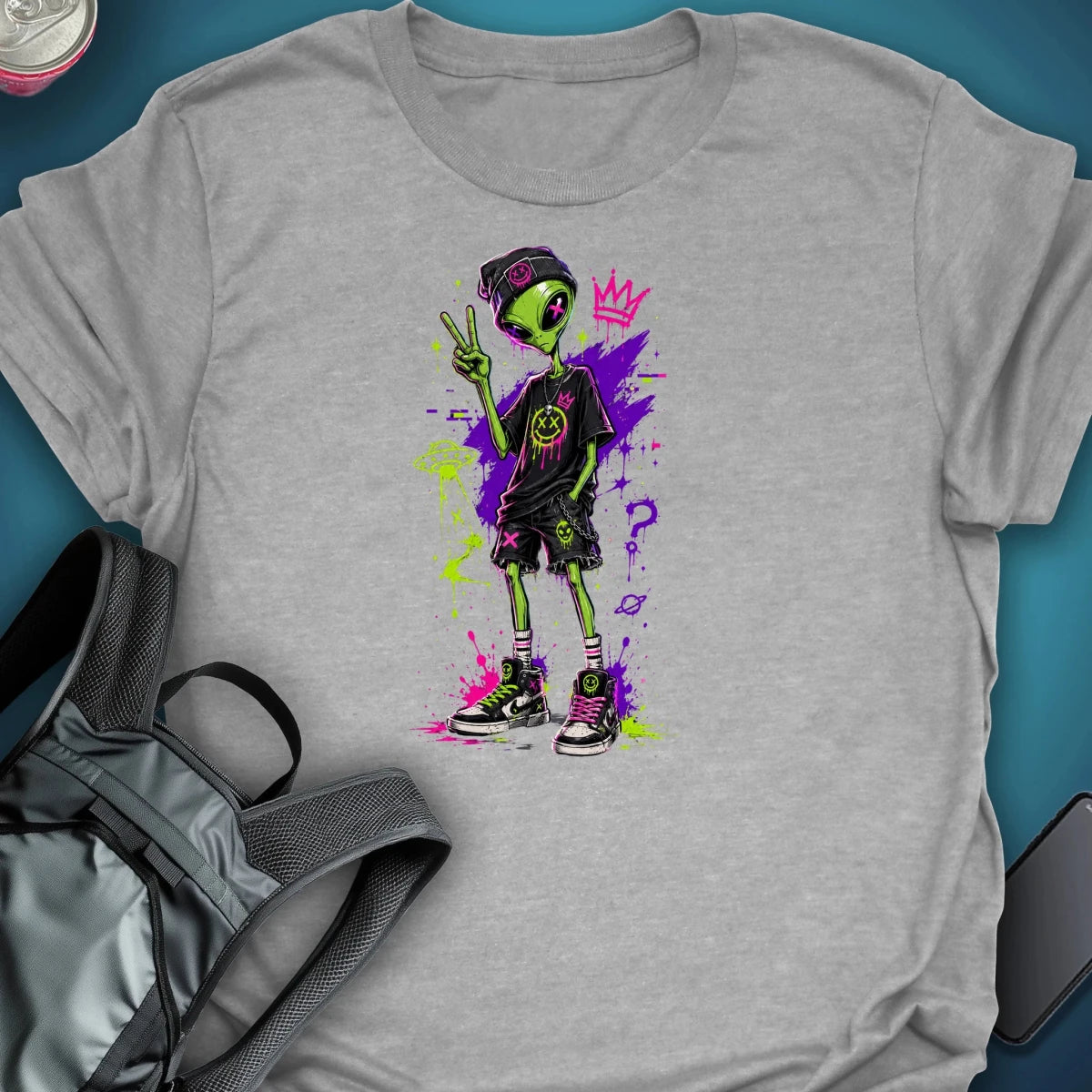 Trip Street Peace Out Graphic T-Shirt graphic T-shirt – Festival clothing by Triptees