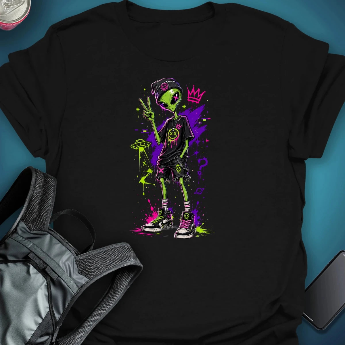 Trip Street Peace Out Graphic T-Shirt graphic T-shirt – Festival clothing by Triptees