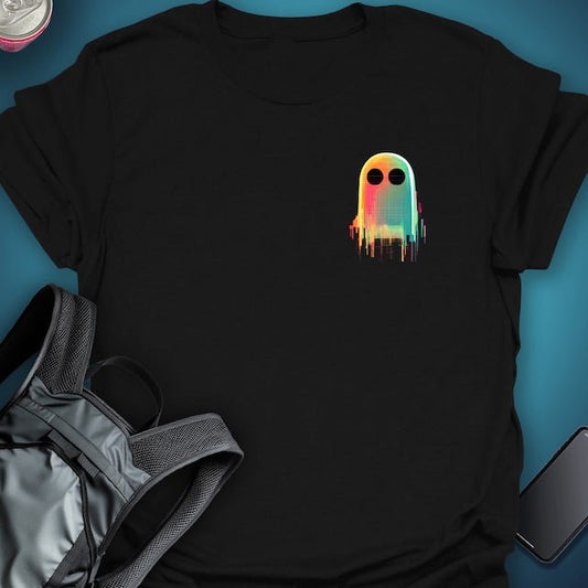 Triptees Pocket T-shirt Glitch Ghost OG graphic T-shirt – Festival clothing by Triptees