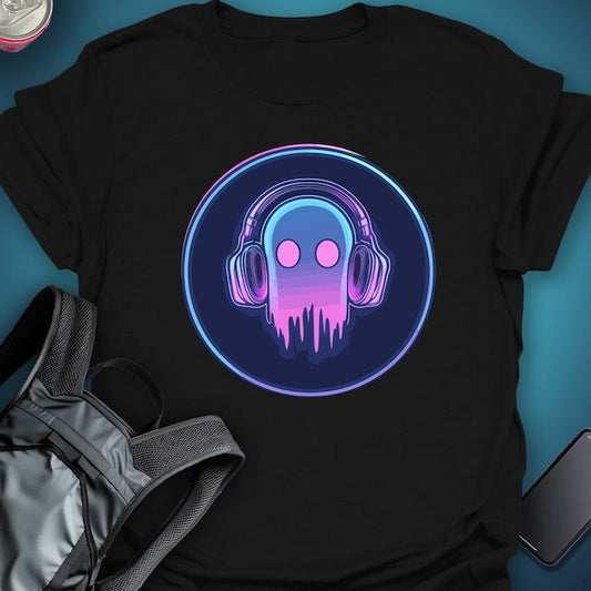 Triptees T-shirt DJ Ghost Sticker OG graphic T-shirt – Festival clothing by Triptees