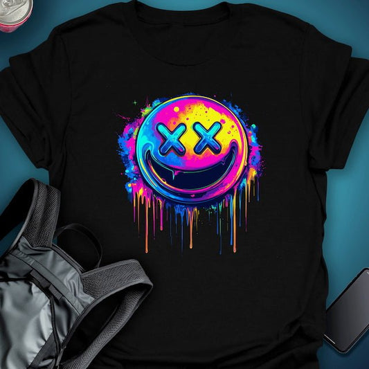 Triptees T-shirt Emoji Smiley XX graphic T-shirt – Festival clothing by Triptees