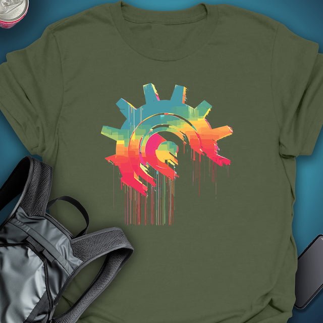 Triptees T-shirt Glitch Gear graphic T-shirt – Festival clothing by Triptees