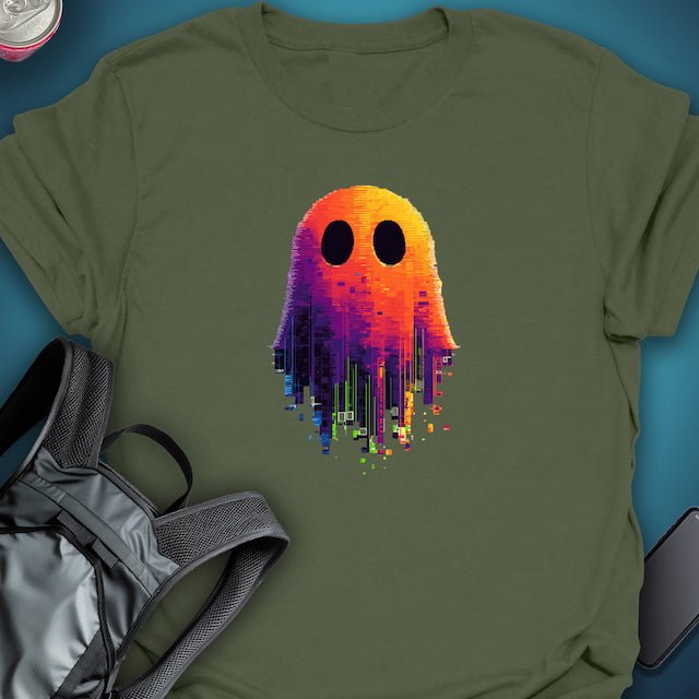 TripTees T-Shirt Haunted Glitch graphic T-shirt – Festival clothing by Triptees