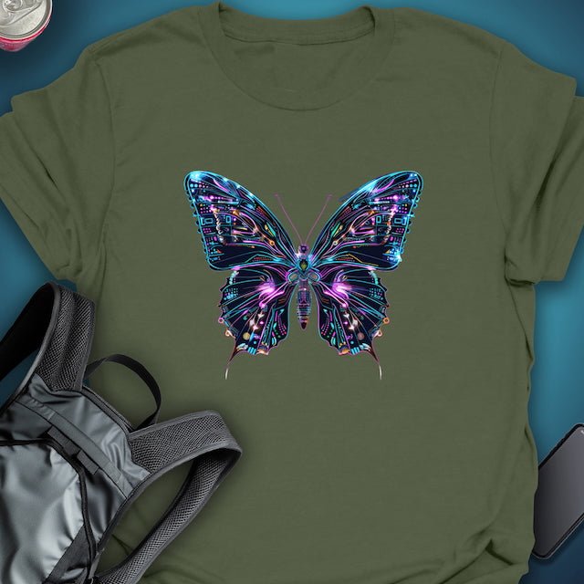 Triptees T-shirt Neon Circuitwing graphic T-shirt – Festival clothing by Triptees