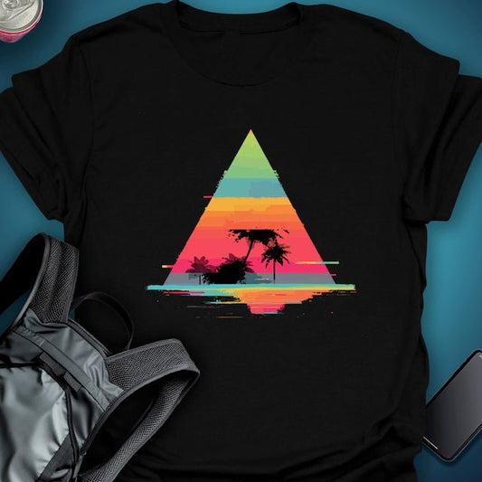 TripTees T-Shirt Neon Mirage graphic T-shirt – Festival clothing by Triptees