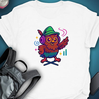 Triptees T-shirt Night Owl Grooves graphic T-shirt – Festival clothing by Triptees