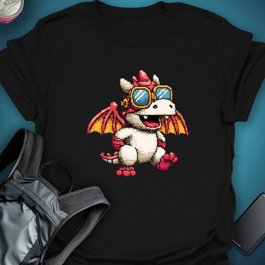 Triptees T-shirt Pixel Drag graphic T-shirt – Festival clothing by Triptees