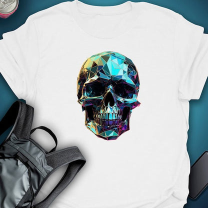 TripTees T-Shirt Prism Skull graphic T-shirt – Festival clothing by Triptees
