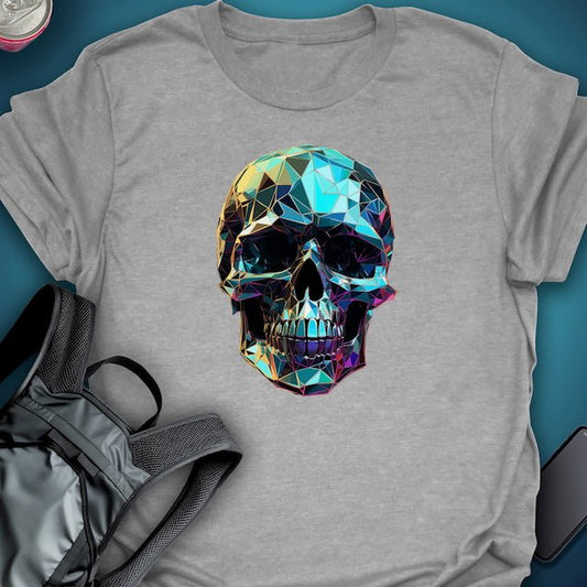 TripTees T-Shirt Prism Skull graphic T-shirt – Festival clothing by Triptees
