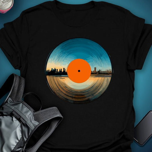 Triptees T-shirt Sunset Vinyl graphic T-shirt – Festival clothing by Triptees