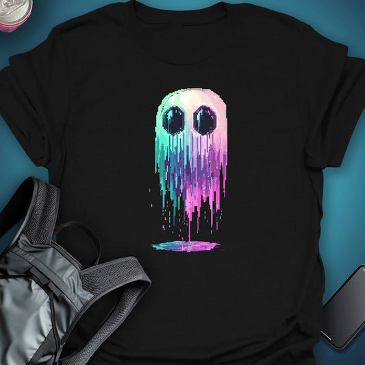 Triptees T-shirt Vox Glitch Ghost graphic T-shirt – Festival clothing by Triptees