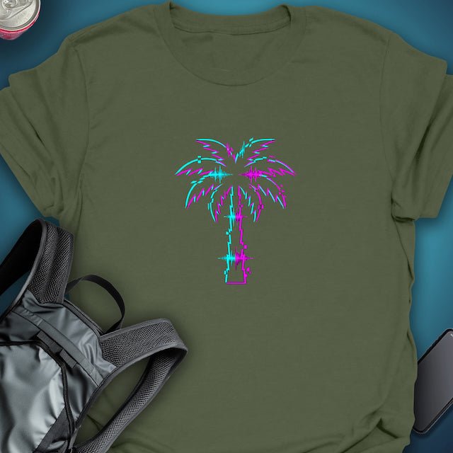 Ultra Palm Pulse graphic T-shirt – Festival clothing by Triptees
