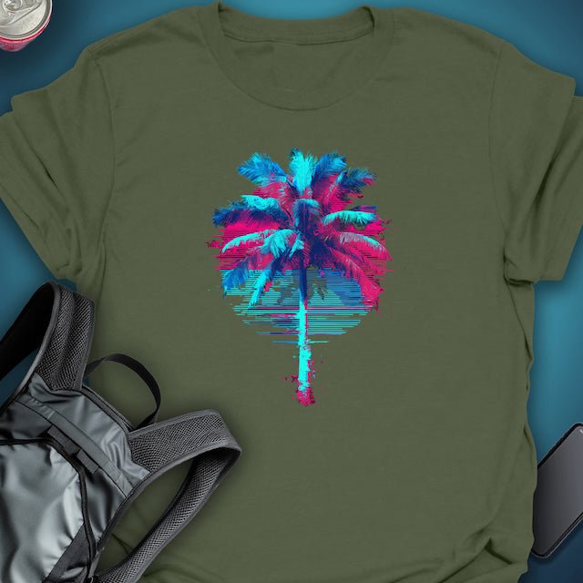 Ultrawave Palm graphic T-shirt – Festival clothing by Triptees