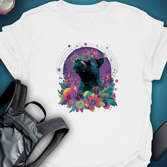 Vibe Panther graphic T-shirt – Festival clothing by Triptees