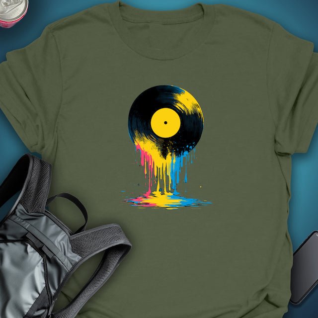 Vinyl Drip graphic T-shirt – Festival clothing by Triptees
