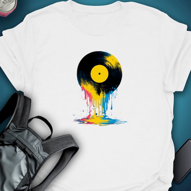 Vinyl Drip graphic T-shirt – Festival clothing by Triptees