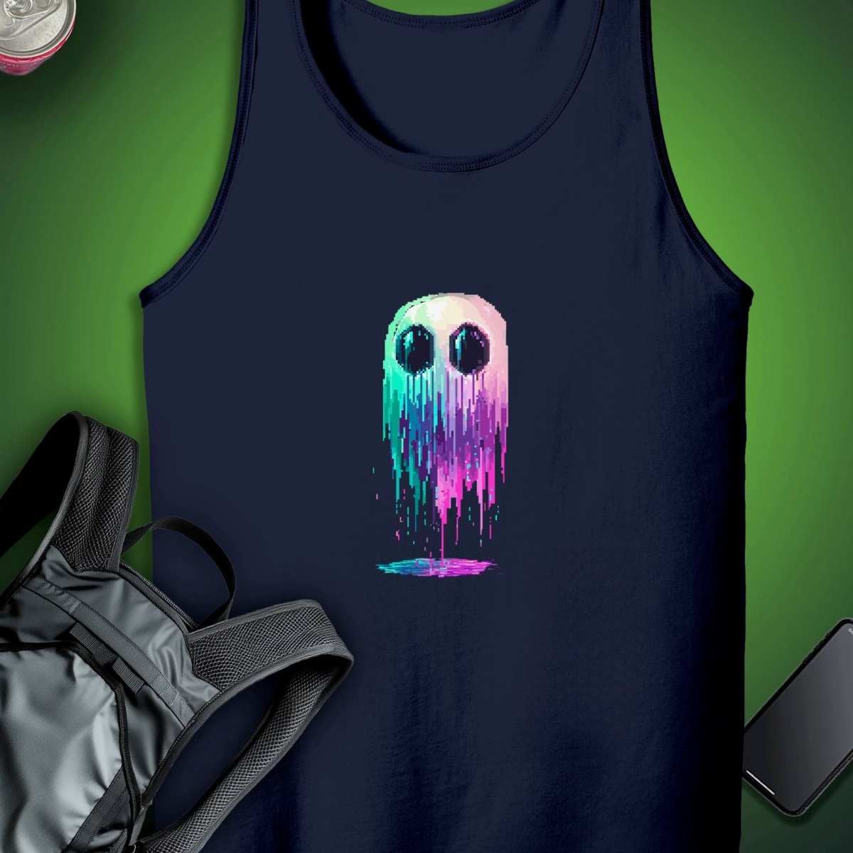 Vox Glitch Ghost Tank graphic T-shirt – Festival clothing by Triptees