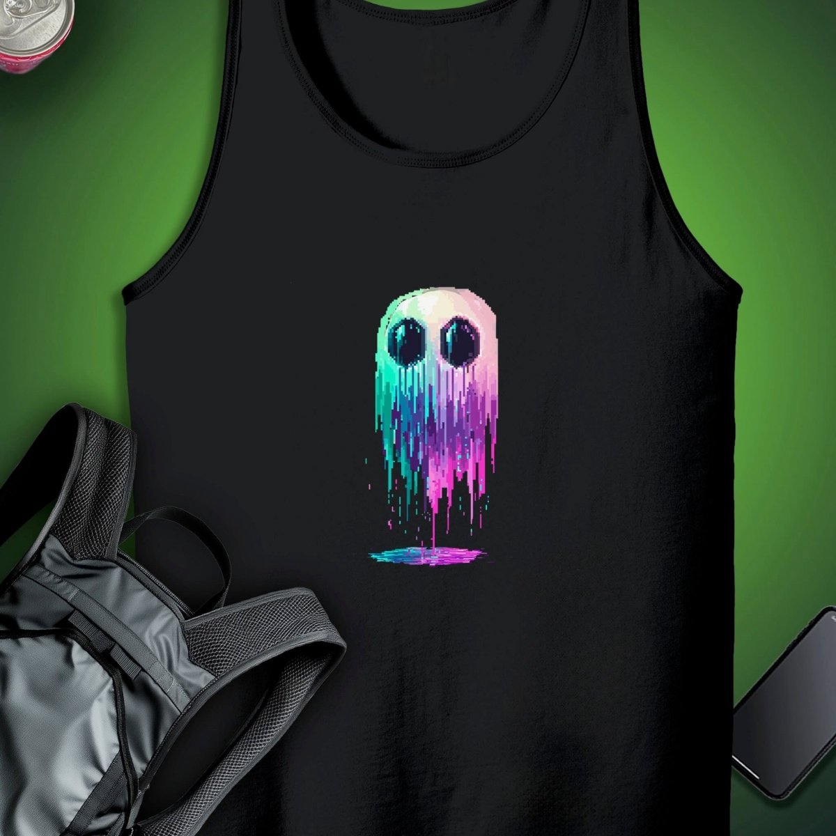 Vox Glitch Ghost Tank graphic T-shirt – Festival clothing by Triptees