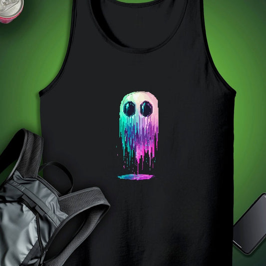 Vox Glitch Ghost Tank graphic T-shirt – Festival clothing by Triptees